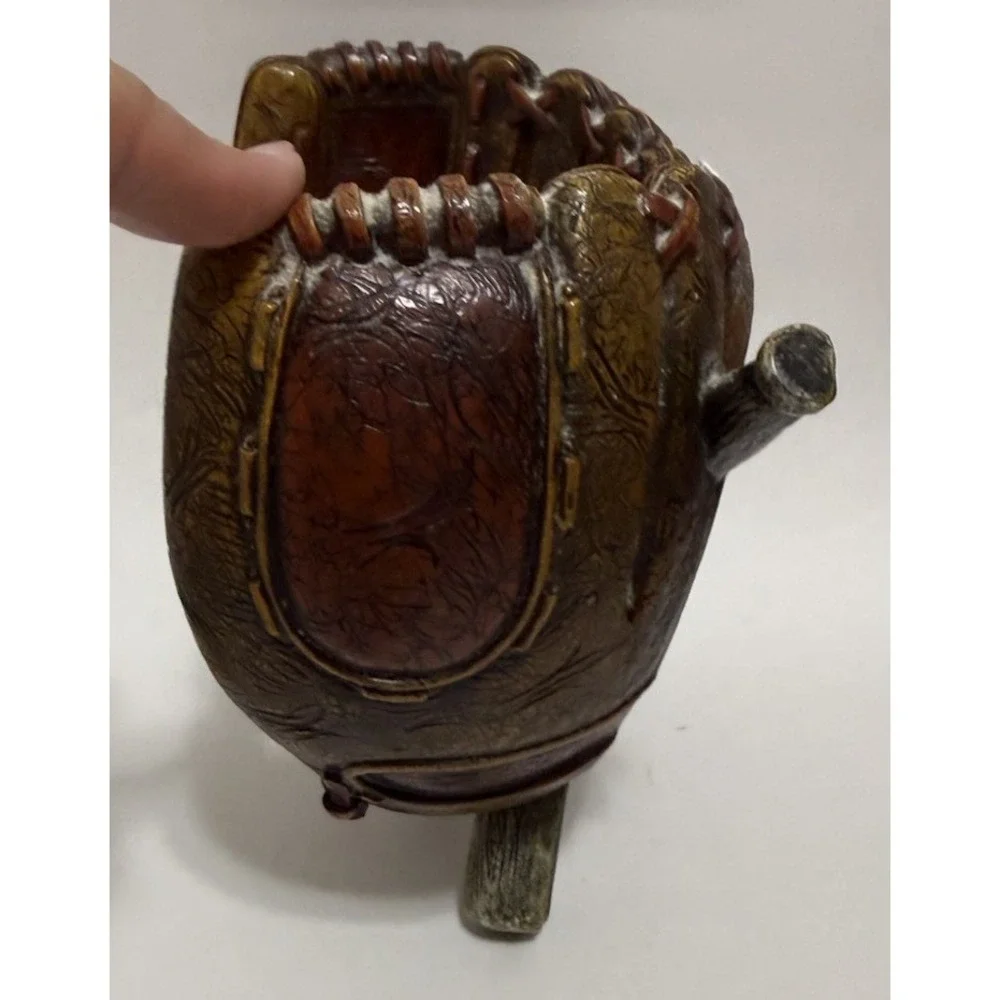 Baseball Glove Toilet Paper Holder Resin Wall Mount Sports Bathroom Decor Mitt